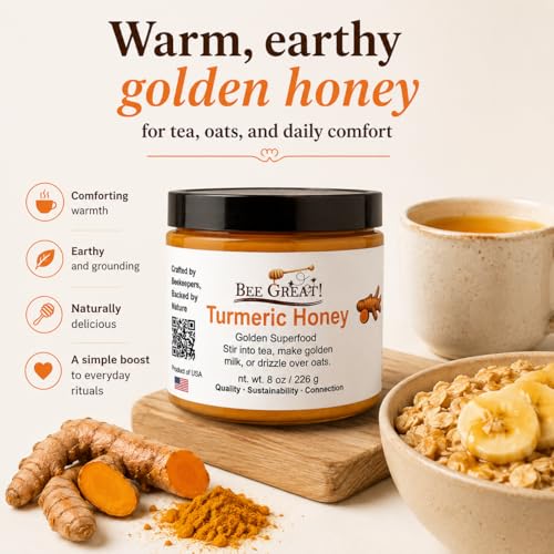 Miel con cúrcuma cremada 8 oz sabor intenso miniatura 7