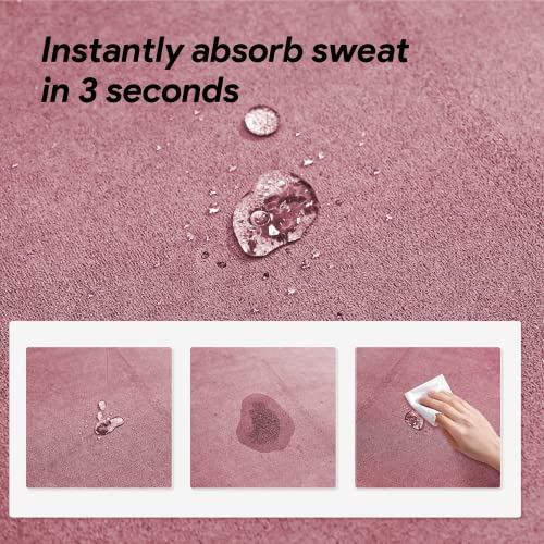 Wegym Women's Yoga Mat 4 Mm Large Exercise Mat For Home Workout Hot Yoga Pilates Pink… #TOP4