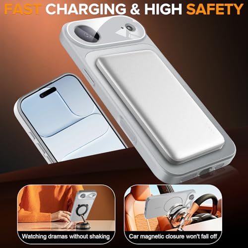Coque iPhone 17 Air avec texture mate et protecteur d'objectif argent - 4