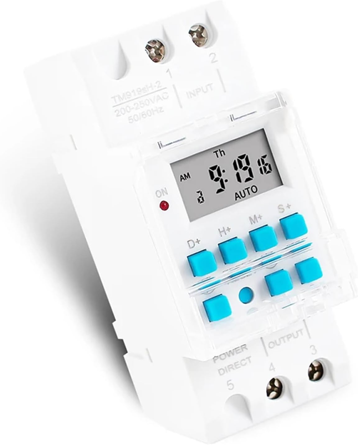 1 Second Interval 7 Days Programmable Timer Switch Household Usage HD LCD Display Time Relay Din Rail Module Controller 220V/12V(220V)