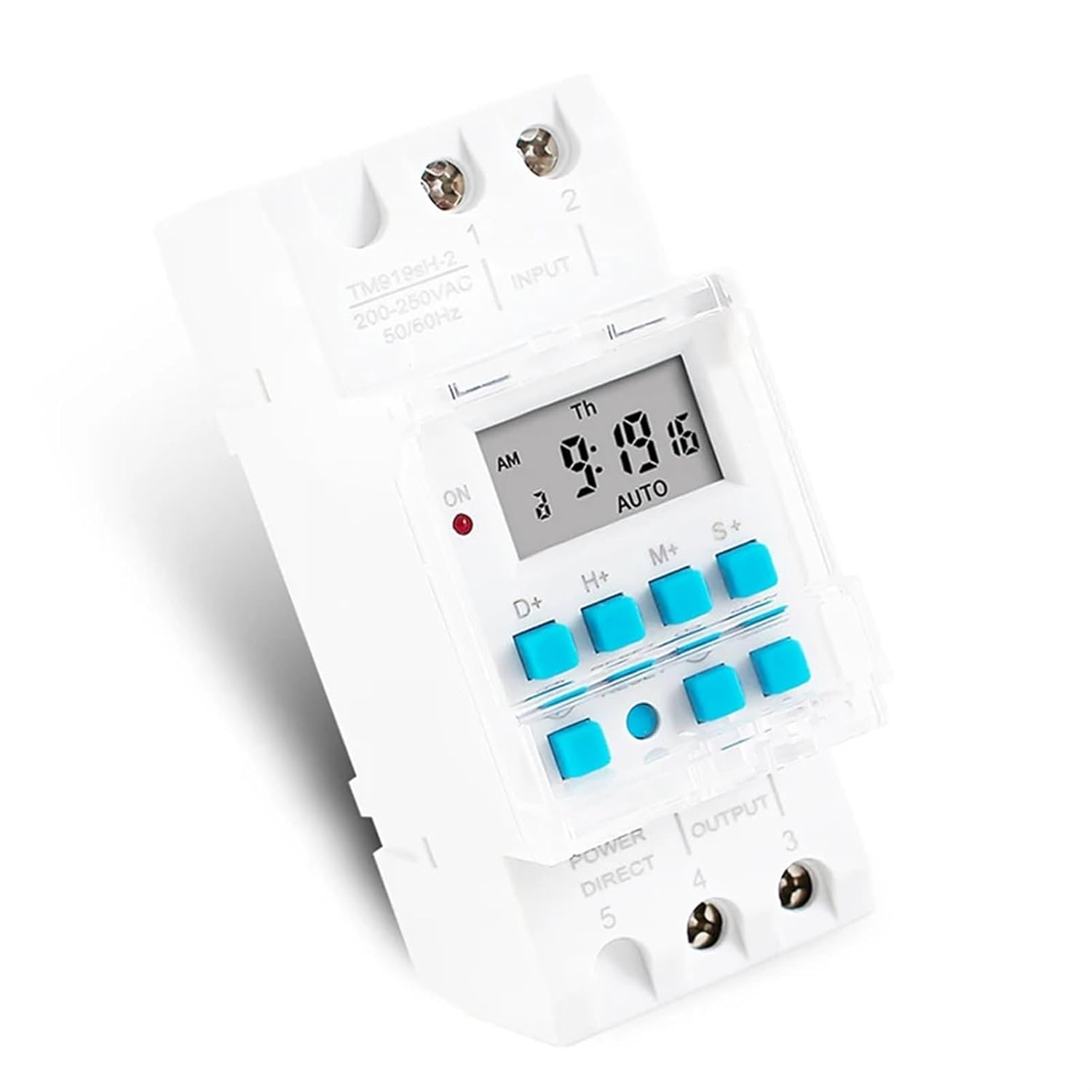 1 Second Interval 7 Days Programmable Timer Switch Household Usage HD LCD Display Time Relay Din Rail Module Controller 220V/12V(12V)