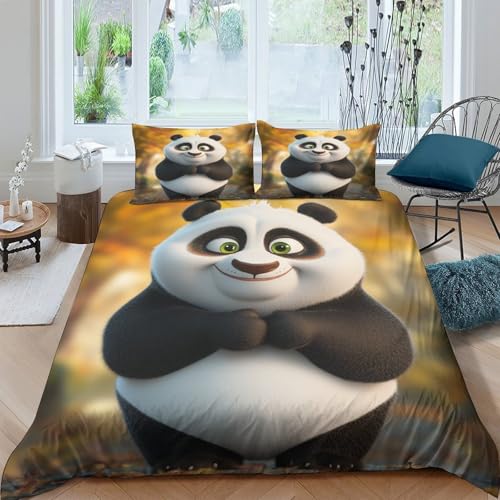 Drap de couette panda mignon pour transformer votre chambre en cocon de douceur - 4