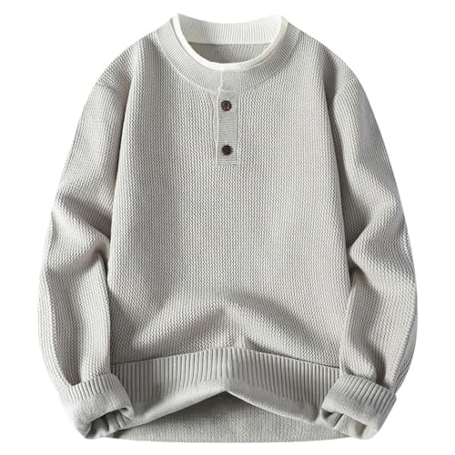 Pull homme tricot deux pièces épais pour éviter le froid hivernal