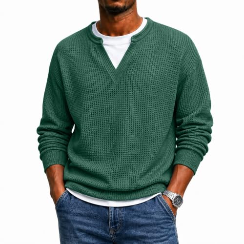 Waffle Long Sleeve Men Thermal Big And Tall Layered Comfort Waffle Tee - image 1