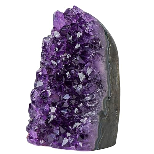 PAIWDHCA Natural Amethyst Cluster Druzy Geode Healing Crysta