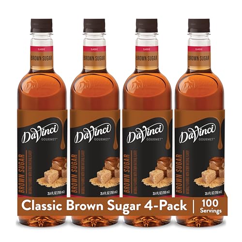Image of DaVinci Gourmet Brown Sugar Syrup, 25.4 Fluid Ounces (Pack of 4)