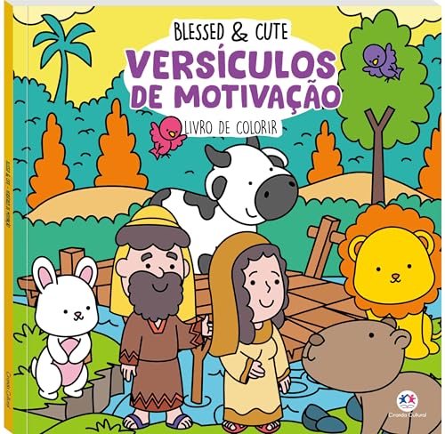 Blessed e Cute – Versículos de Motivação Para Colorir: