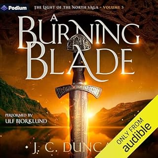 A Burning Blade Audiolibro Por J C Duncan arte de portada