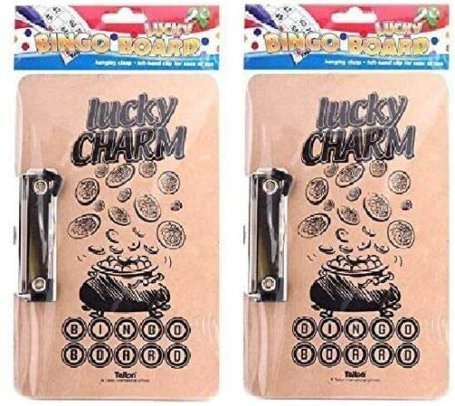 2 x LUCKY CHARM BINGO BOARD WITH CLIP - NEW - Image 3