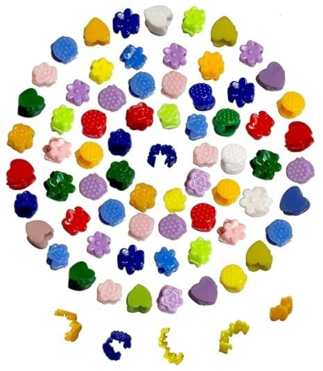 SOLDRIGHT 25 Pcs Mini Hair Clips – Beads for Hair, Tiny Hair Pins for Women, Colorful Floral Bangs for Girls(Multi Design)