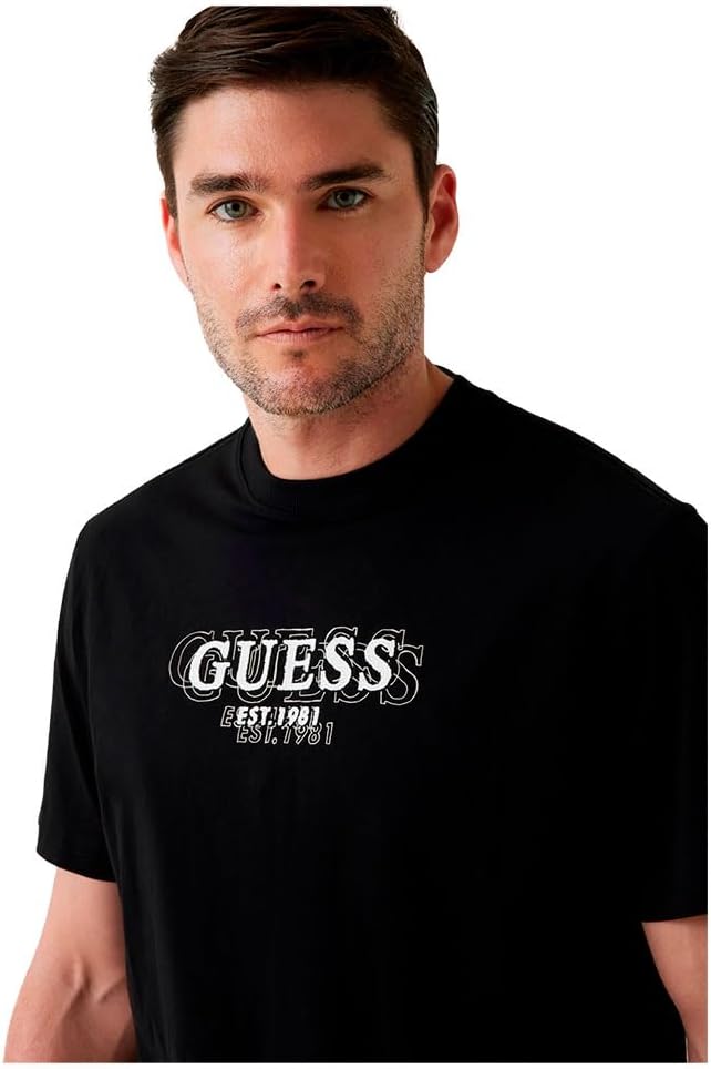 Guess Mens Eco Short Sleeve Small Logo Tee - Image 4