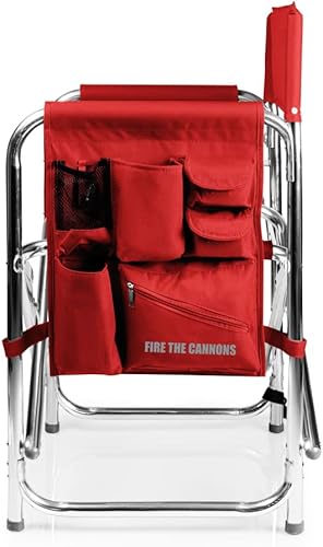 Miniatura 191 de PICNIC TIME NFL Unisex-Adult NFL Sports Chair with Side Table, Beach Chair, Camp Chair for Adults Negro