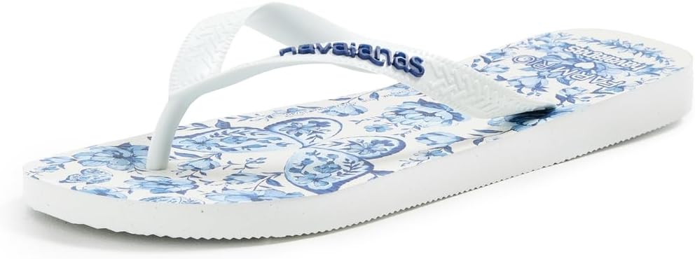 Havaianas Women's Havaianas x Farm Rio Porcelain Garden Sandals, White, 11-12 Medium US