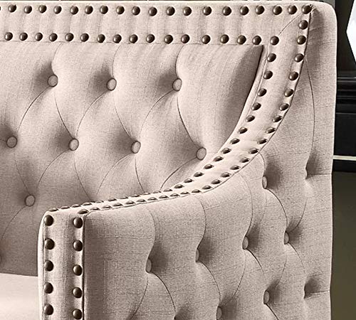 Image of Lakdi The Furniture Co. Modern Living Room Lounge Chair | Wing Chair | Accent Chair | Dining Chair for Home Furnitures - Green Color (Light Beige)
