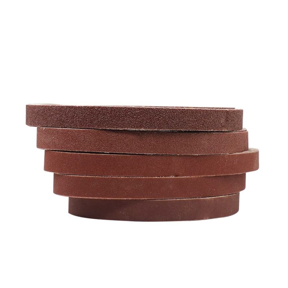Lijadora de correas 60/120/240/400/600 correa de lija 10 Uds para lijadora de correa adaptador pulidora herramientas abrasivas, 10 Uds 60Grit,452x15mm