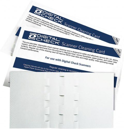 Digital Check Scanner Cleaning Card Featuring Waffletechnology