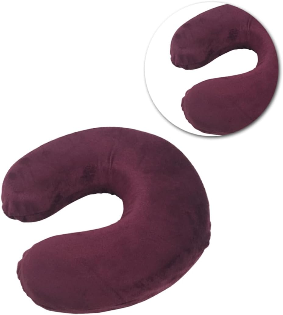 ULTECHNOVO Memory Foam u Shaped Neck Pillow for Travel Support Cushion for Airplanes Trains Home Office Comfortable