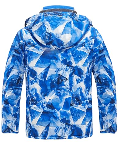 Image of Wantdo Men's Mountain Waterproof Ski Jacket Windproof Rain Jacket Winter Warm Hooded Coat