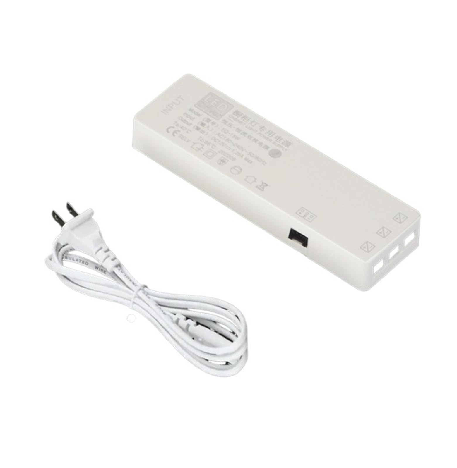 PWANUIGTE LED Cabinet Light Dedicated Power Interface Induction Ultra-Thin Switch Transformer 12V(15W 12V)