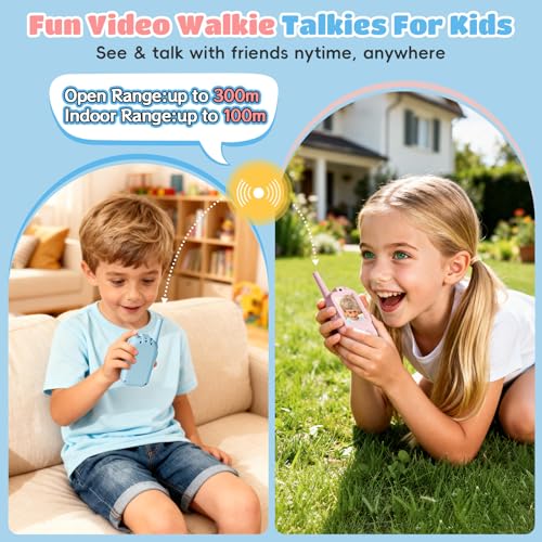 FHskFH Video Walkie Talkies for Kids, Kids Walkie Talkies 2 Pack Video Chat by FHskFH - Image 2