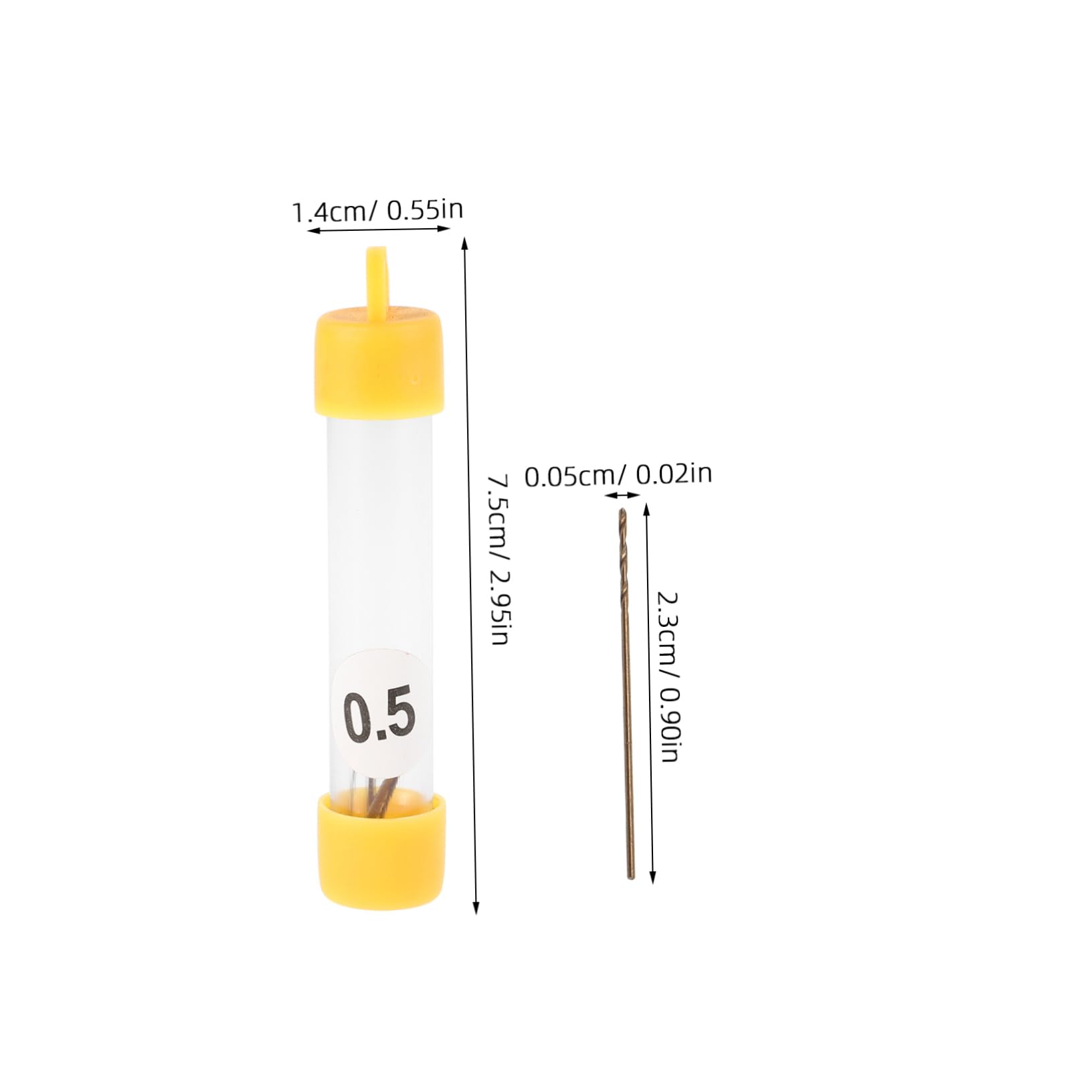 PRETYZOOM 12pcs Set Twist Drill Bit Set Micro Drill Bits Golden Plastic Metal