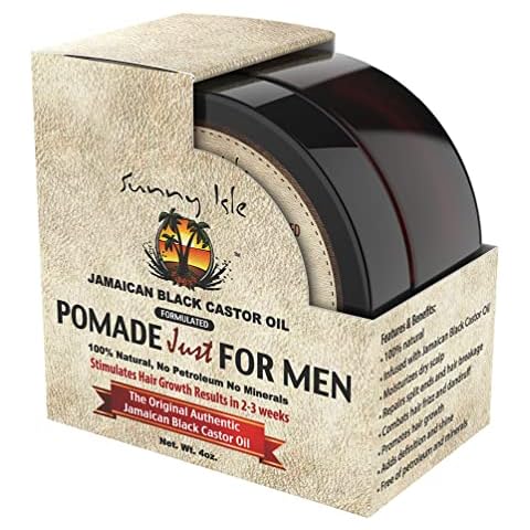 Sunny Isle Jamaican Black Castor Oil Pomade for Men, 4 oz Cover