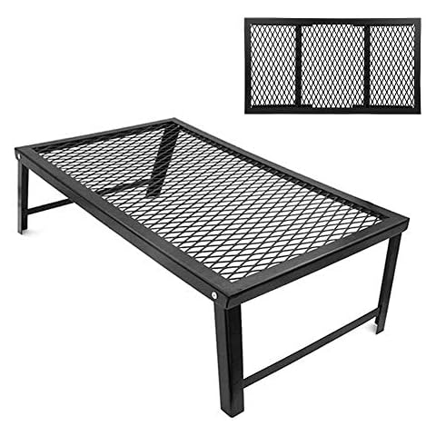 MAGT Mesa Plegable de Camping con Parrilla de Hierro Cover
