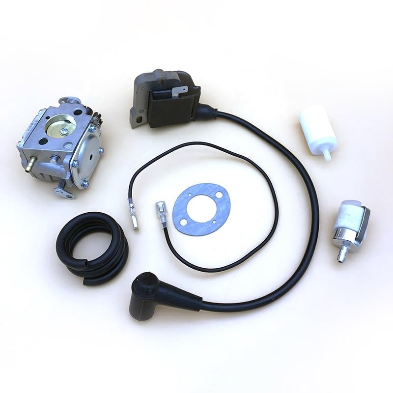 Piezas de Herramientas de jardinería Kit de línea de Filtro de Combustible de Bobina de Encendido de carburador HUNDURE for Piezas de Repuesto de Motosierra Husqvarna 268 272 272XP 61 266