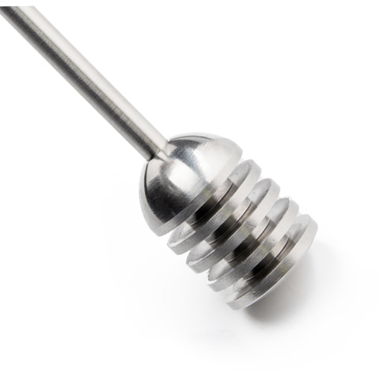 Honey Stirrer Round Beads Wand Honey Mini Honey Mini Stirrer Stirrers Syrup Honey Stainless Steel Honey Stir Sticks Syrup Stirrer Honey Stirring Spoon Silver re-usable OFFSCH