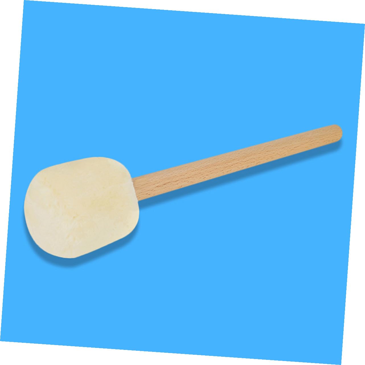 2 Stück Teiliges Bass Drum Mallet mit Buchenholzgriff Weichem Plüschkopf Langlebig und Elastisch Professionelle Percussion Sticks für Schlagzeug und Bassdrum Einfach zu Greifen