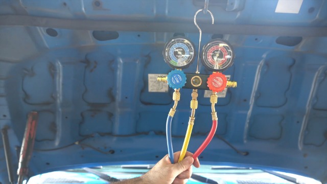 Pompa Vuoto Per Condizionatori Orion Motor Tech - Set Da 3.5 Cfm Con Manometro, Per Sistemi HVAC E Auto