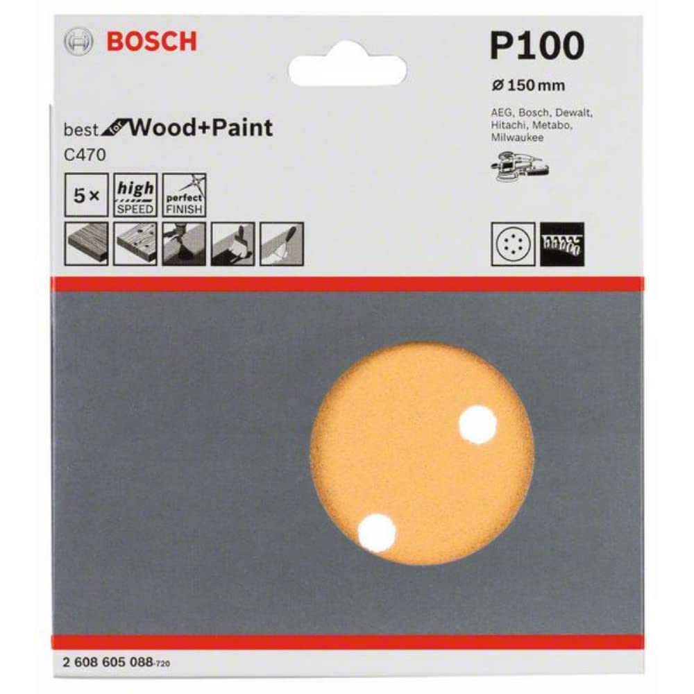 Bosch 2608605088 Sanding Sheet (Pack of 5)