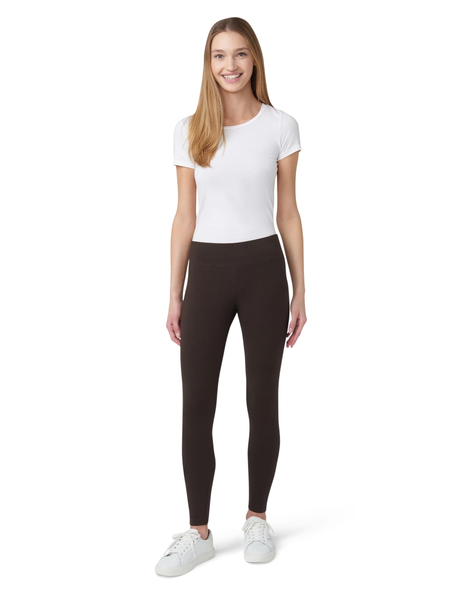 HUE Ultra Leggings With Wide Waistband, Full And Capri Length - Legginsy spodnie Kobiety