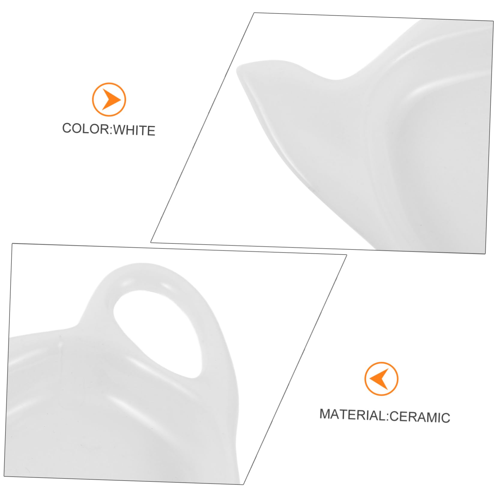 Zerodeko Teapot Shaped Ceramic Tea Bag Tray Vintage Style Tea Bag Saucers Smooth Edges Easy to Clean Multi Functional Dipping Plate for Sugar and Lemon Wedges Enhances Afternoon Tea