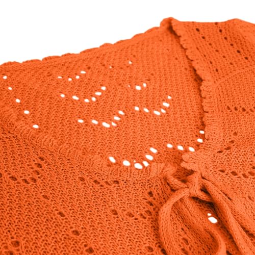 Cárdigan de ganchillo para mujer corto calado protector solar top 5