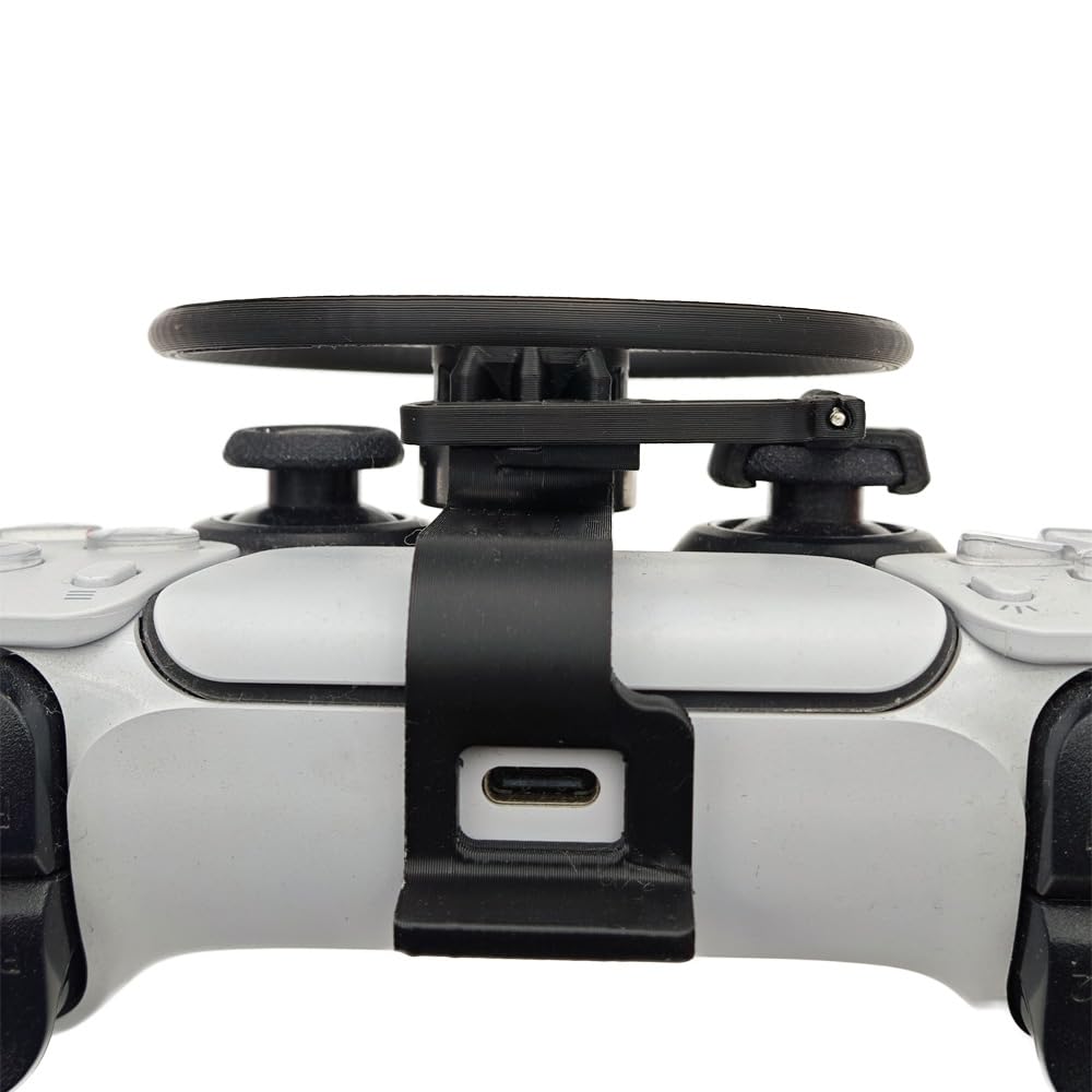Mini volant de contrôleur pour PS5/PS5 slim,Manette de jeu Jeux Simulateur de volant de course Accessoires de remplacement auxiliaires du contrôleur
