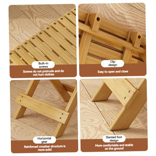 Tabourets pliants en bois à charge forte portant pour résoudre le manque de place - 5
