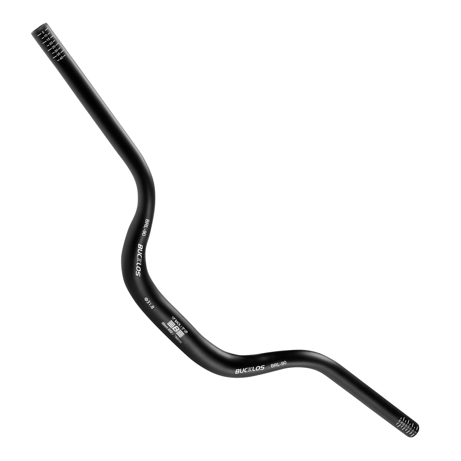 AEYINO Mountainbike-Lenker 31,8 mm – 30/50/90/120 mm Rise MTB-Lenker aus Aluminiumlegierung – 720/780 mm extra langer Fahrrad-Riser für E-Bikes, Klappräder und Downhill-Rennen Sport & Freizeit