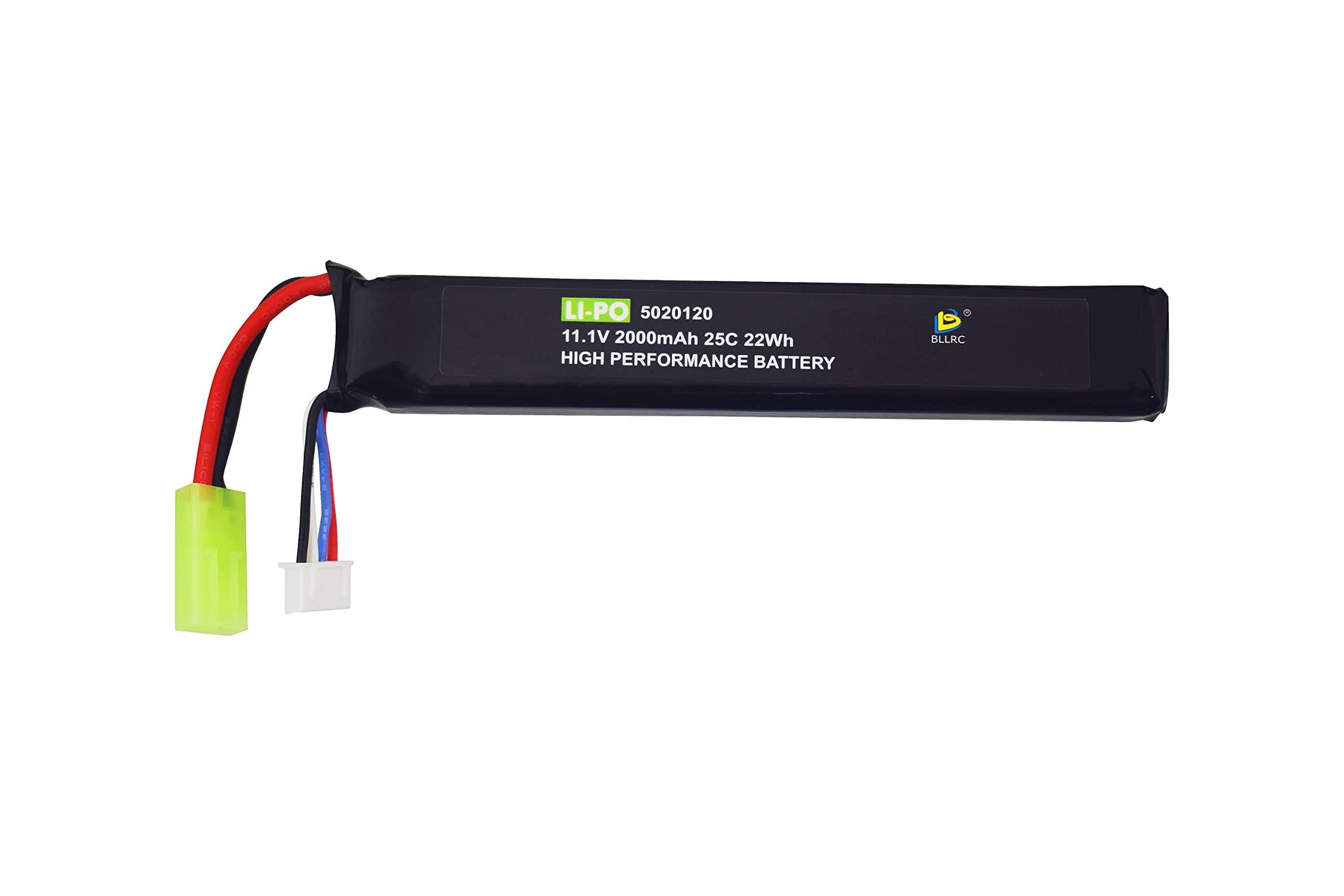 2Pezzi 3S 11.1V 2000mAh 5020120 Batteria al litio con Connettore Mini Odamiya per M4 Crane Stock M110 G36 M14 L85 AUG G3 Upgrade modifica e altre di pistole elettriche giocattolo Fucili softair