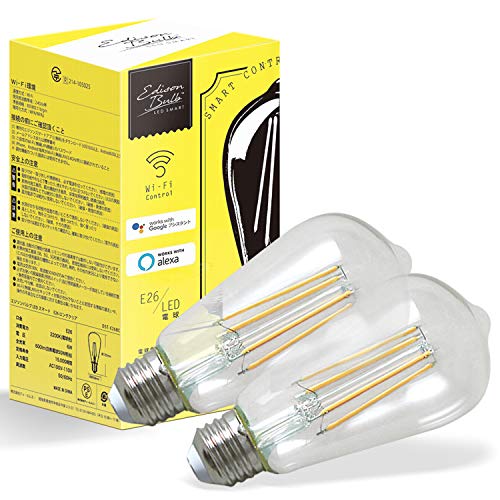 GW\X}[g ȃX}[gd 2Zbg (ONA) E26 2400K Amazon AlexaΉ X}[gCg LEDd ANTΉƖ DST-E26BC