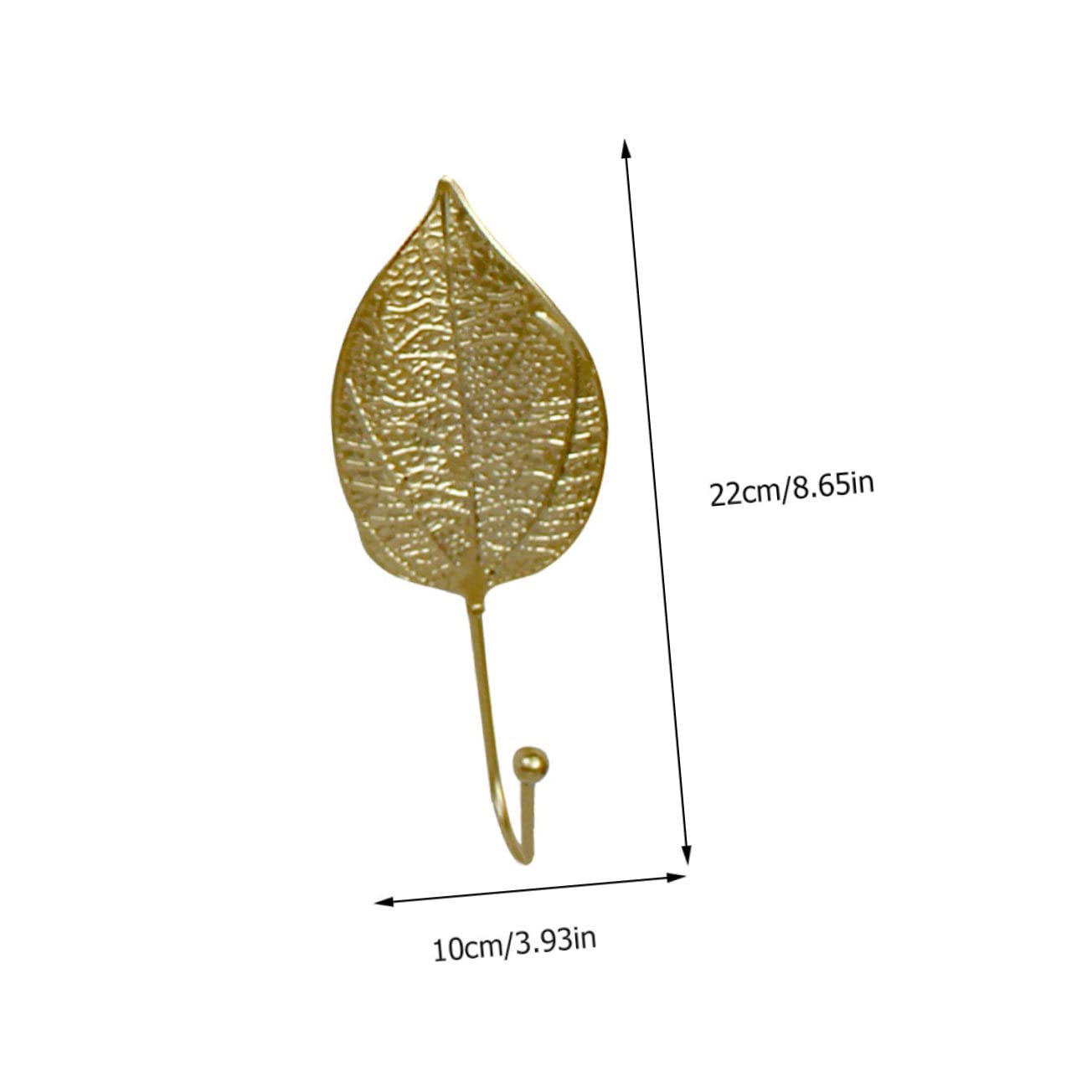 Cabilock Nordic Style Decorative Wall Hooks Leaf Shape Iron Coat Hangers for Living Room Hallway Nursery