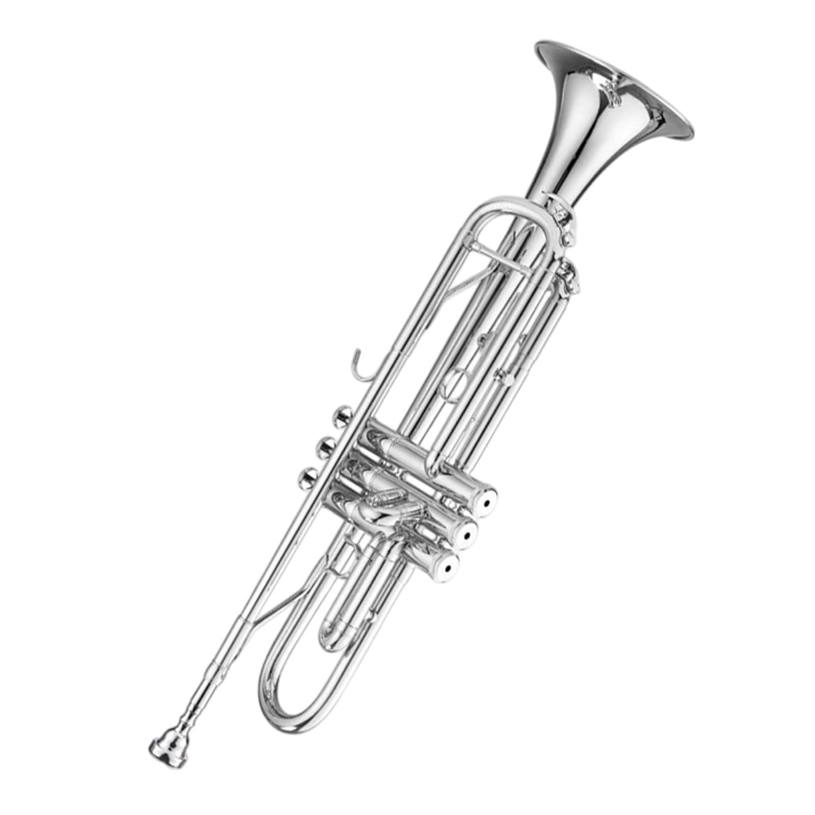 Instrumento De Trompeta Estándar Trompeta Si Bemol Instrumento De Viento De Metal Mayor(2)