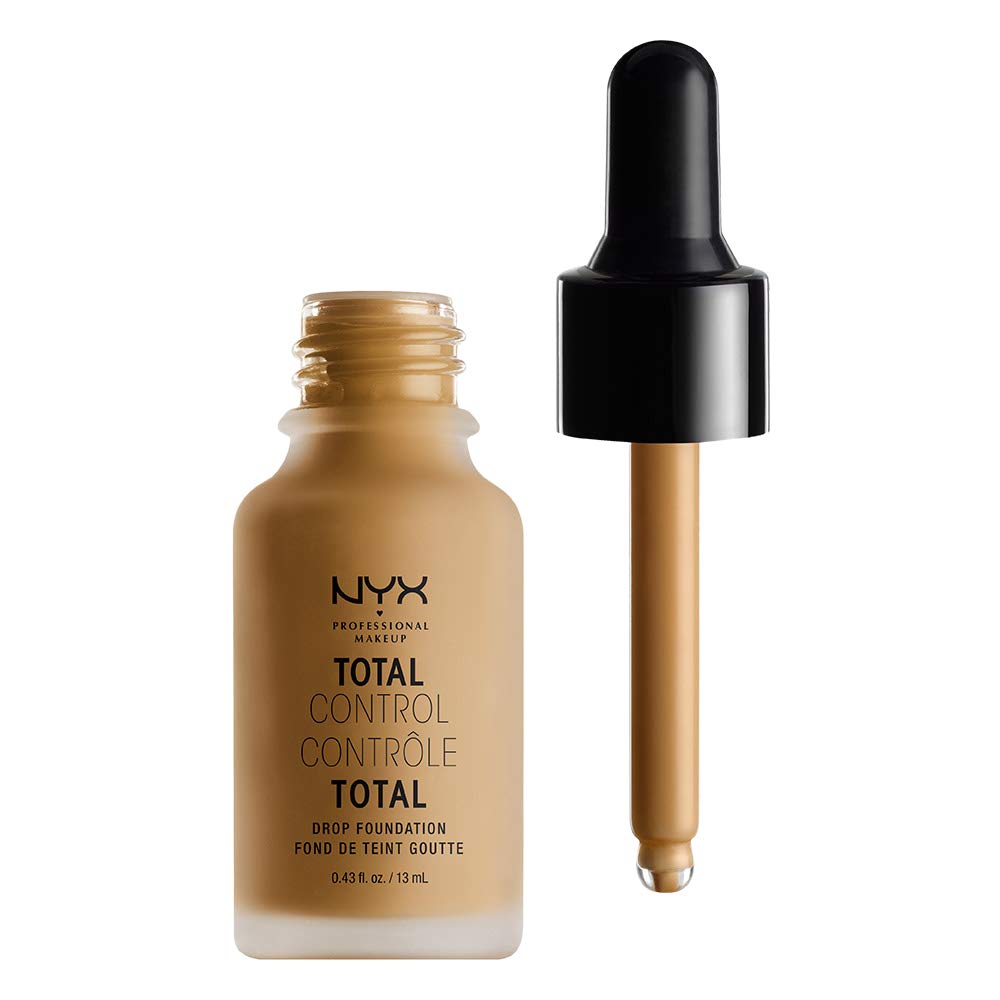 NYX PROFESSIONAL MAKEUP Total Control Drop Foundation - Caramel, Medium With Neutral Undertones Caramel 0.43 Fl Oz (Pack of 1)