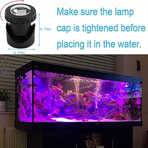 Pond Lights LED Submersible,2W 300MA Underwater Fountain Light (2nd Generation 24 LEDs,Upgrade Waterproof IP68 Landscape ),RGB Outdoor Lighting for Pool Garden Fish Tank