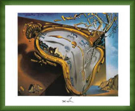サルバドール　ダリの柔らかい時計　立体額縁付き サルバドール ダリの柔らかい時計 立体額縁付き 立体額付き 絵画