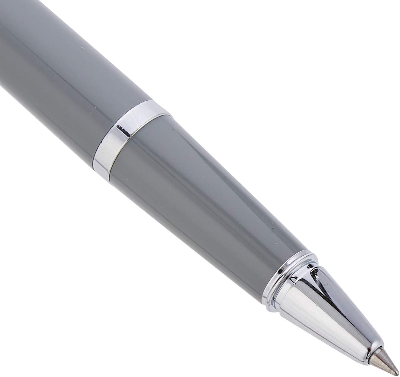 CROSS Bailey Light Polished Resin Refillable Gel Ink Rollerball Pen, Medium Rollerball, Includes Premium Gift Box - Glossy Grey