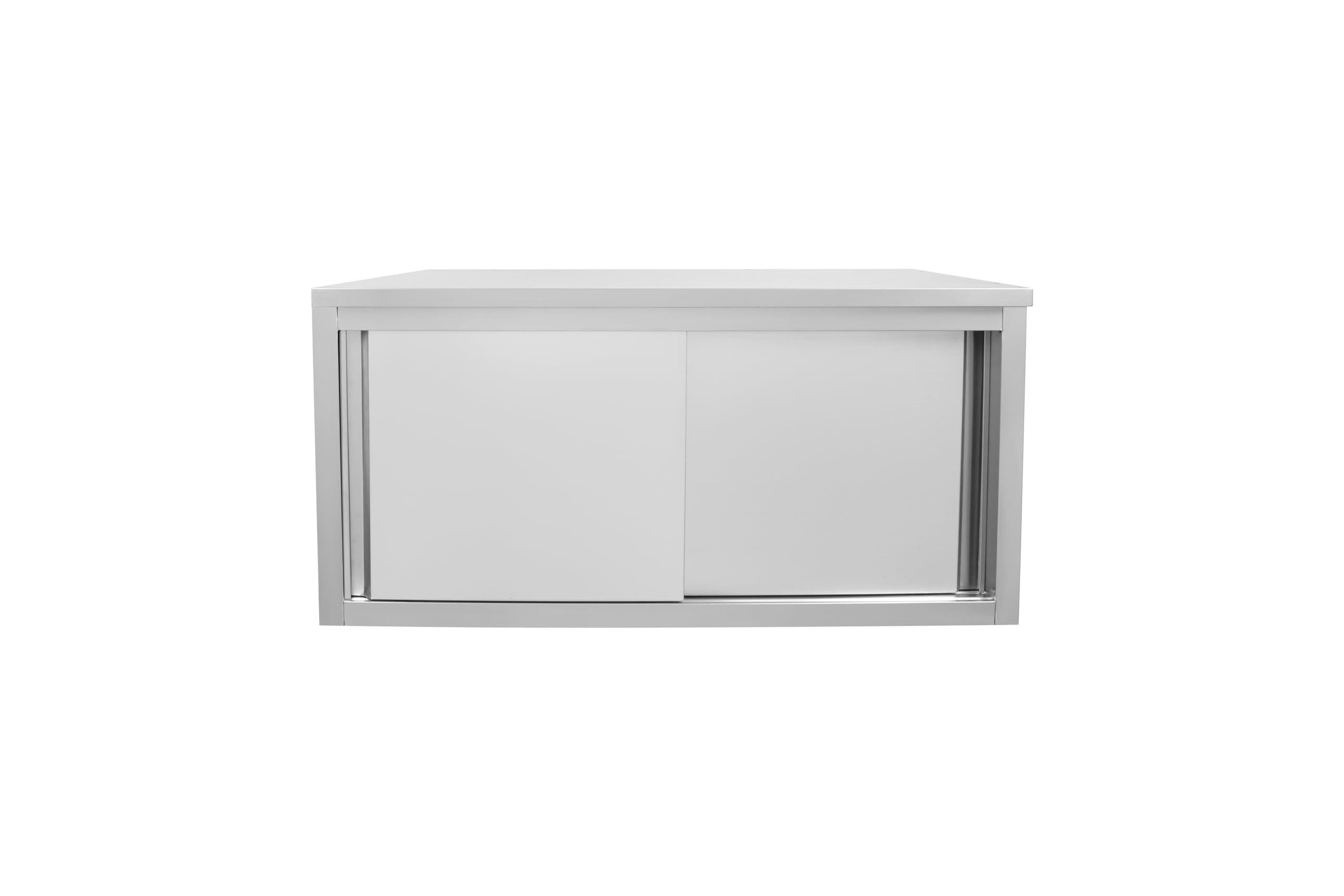 METRO Professional Armadio pensile per cucine professionali GWCB1140, acciaio inox, 140 x 40 x 65 cm, con 2 porte scorrevoli, argento