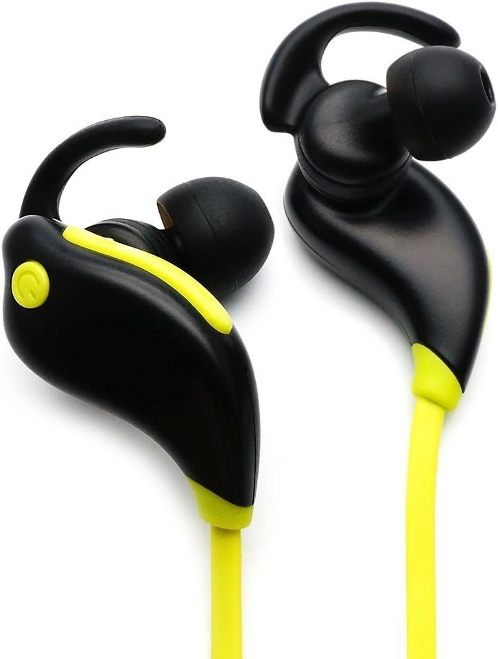 Gadgetzan Bluetooth Earbuds GZ-E30 Sports in Ear Hands-Free Stereo Headset Noise Cancelling Headphones with Microphone/Running/Gym/Exercise/Workout for All Bluetooth-Enabled Devices (Green)