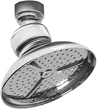 Schläfer 134115 | Soffione Doccia Universale "Relexa", Doccino da 8 cm, Getto a Pioggia ad Alta Pressione, Soffione Diametro 82mm, Snodo Regolabile Standard G 1/2, Finitura in Ottone Cromato
