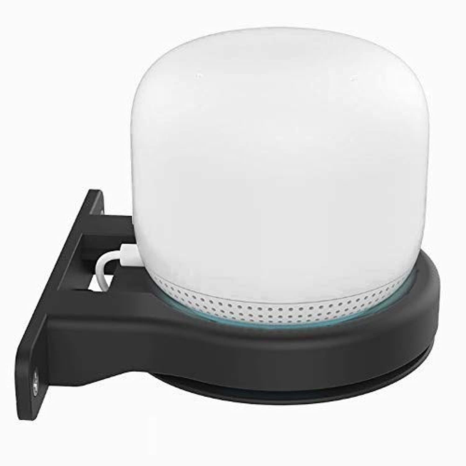 AhaStyle Wall Mount ABS Bracket Holder Shelf for Google Nest Wifi Router - Black